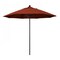 California Umbrella 9' Black Aluminum Market Patio Umbrella, Sunbrella Terracotta 194061335338 - alternate 1